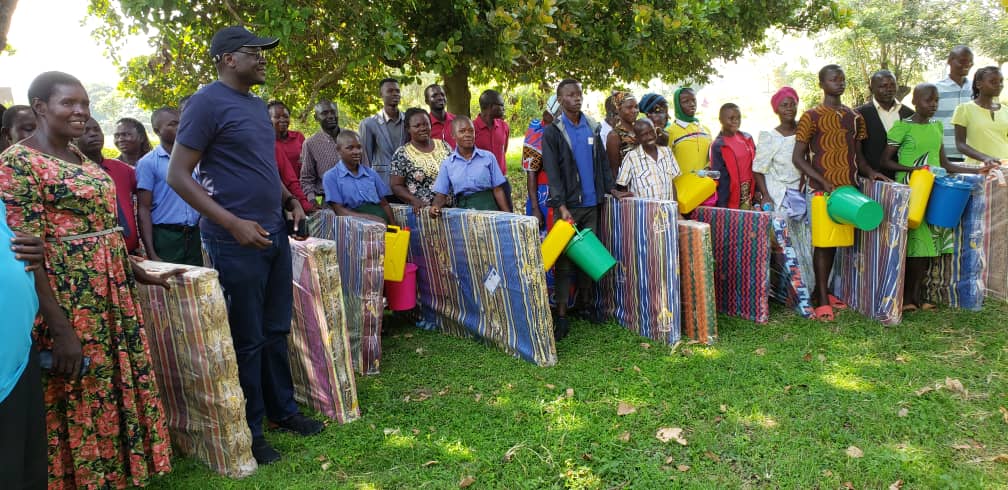 Community members coming together for water and sanitation support in Tororo, Uganda